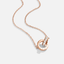 Rosé Gouden Infinity Ketting