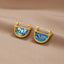 Amalfi Turquoise Schelp Oorbellen