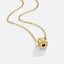 Zwarte Agaat Cube Hanger Ketting