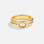 Chunky Parel 18K Gouden Ring