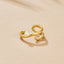 Geometrische Gouden & Parel Ring