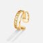 Gouden Ketting Gelaagde Ring