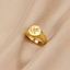 Gouden Hummingbird Signet Ring