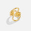 Gouden Waves Wikkel Ring