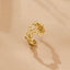 Gouden Wildflower Infinity Ring