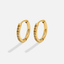 Gouden Green Eternity Ronde Oorbellen