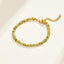 Gouden Green Peridot Bead Armband