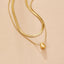Gelaagde Bella Teardrop Ketting