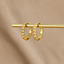 Leona Gouden Bead Ronde Oorbellen