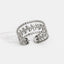 Marissa Gelaagde Zilveren Leaf Ring