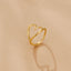 Melted Gouden Heart Ring
