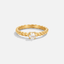 Milan Gevlochten Gouden Kristallen Ring