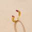 Pink Kristallen Cuff Ring