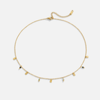 Tara Gouden Square Droplet Ketting