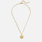Turquoise Steen Coin Ketting
