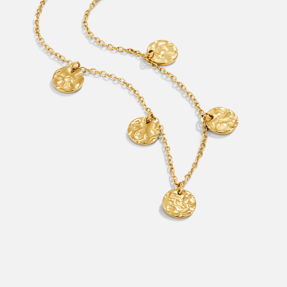 Elodie Hammered Coin  Ketting Hoofdafbeelding