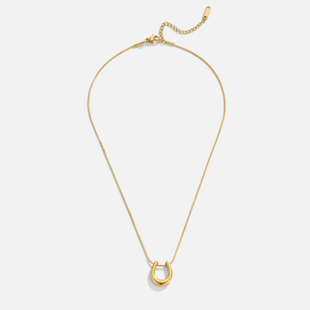 Gouden Horseshoe Ketting