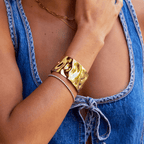 18K Gouden Cuff Armband