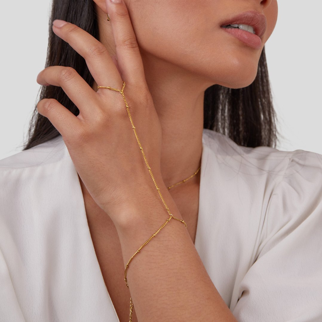 18K Gouden Hand Ketting Armband