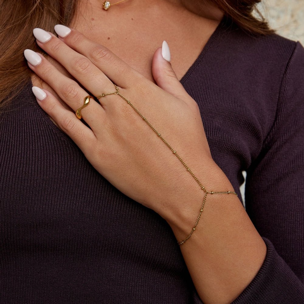 18K Gouden Hand Ketting Armband