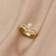 18K Gouden Lilly Kristallen Ring