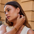 18K Gouden & Parel Claw Oorbellen