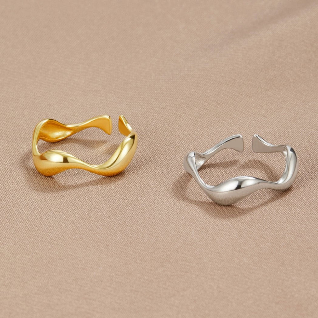 18K Gouden Wave Ring
