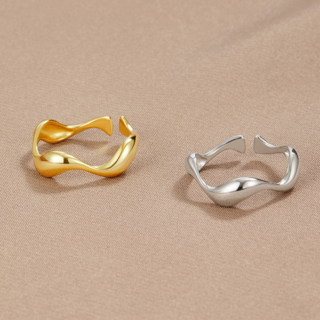 18K Gouden Wave Ring