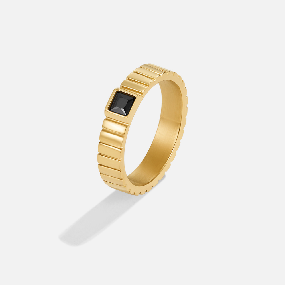 Talia Black Gouden Ring