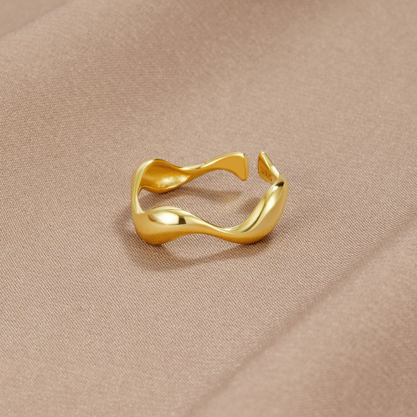 18K Gouden Wave Ring