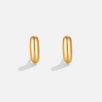 Gouden Bubble Letter Oorbellen