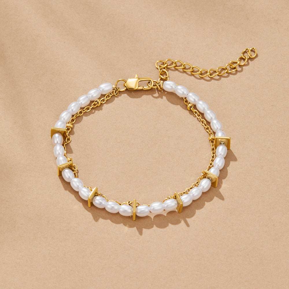 Aria Gelaagde Parel Armband Hoofdafbeelding