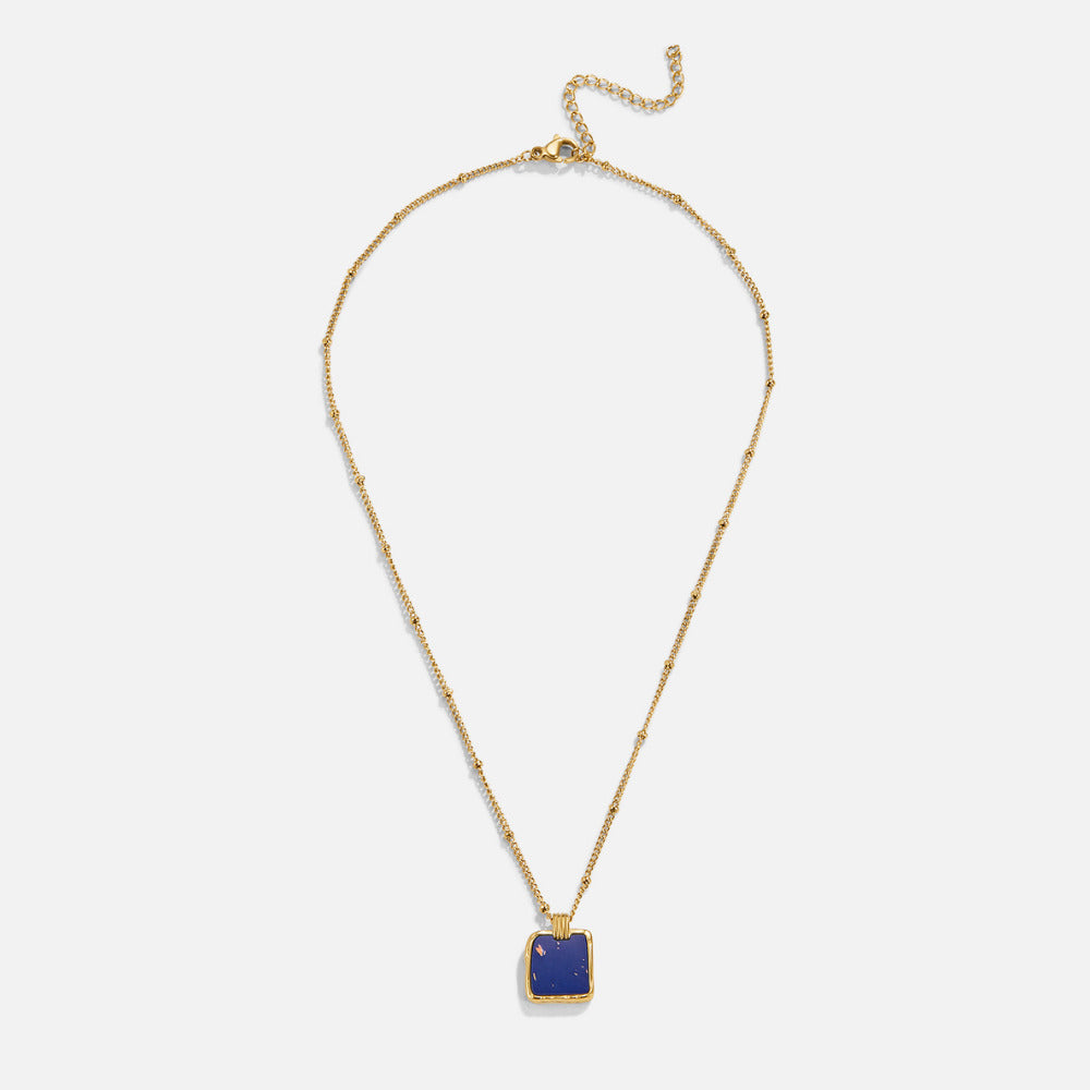 Astoria Blauwe Steen Hanger Ketting