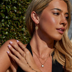 Celestial Gouden Coin Oorbellen