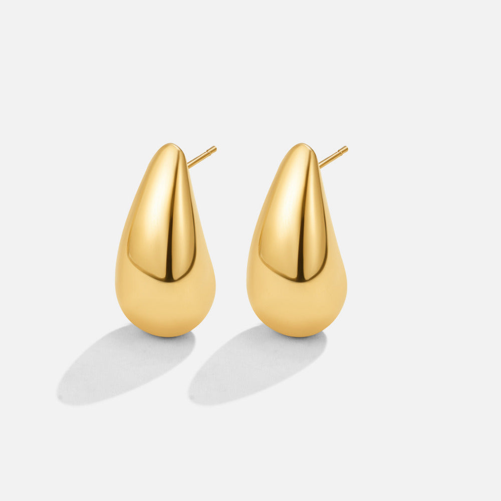 Dakota Gouden Teardrop Oorbellen