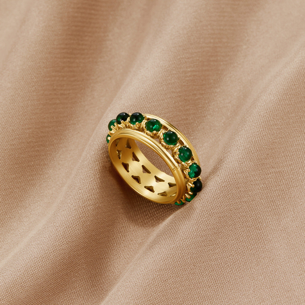 Emerald Stone Kristallen Ring Hoofdafbeelding