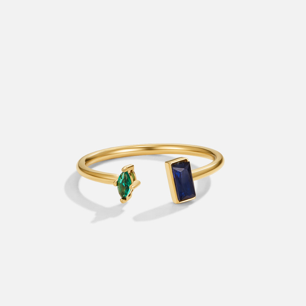 Gouden Amore Kristallen Ring