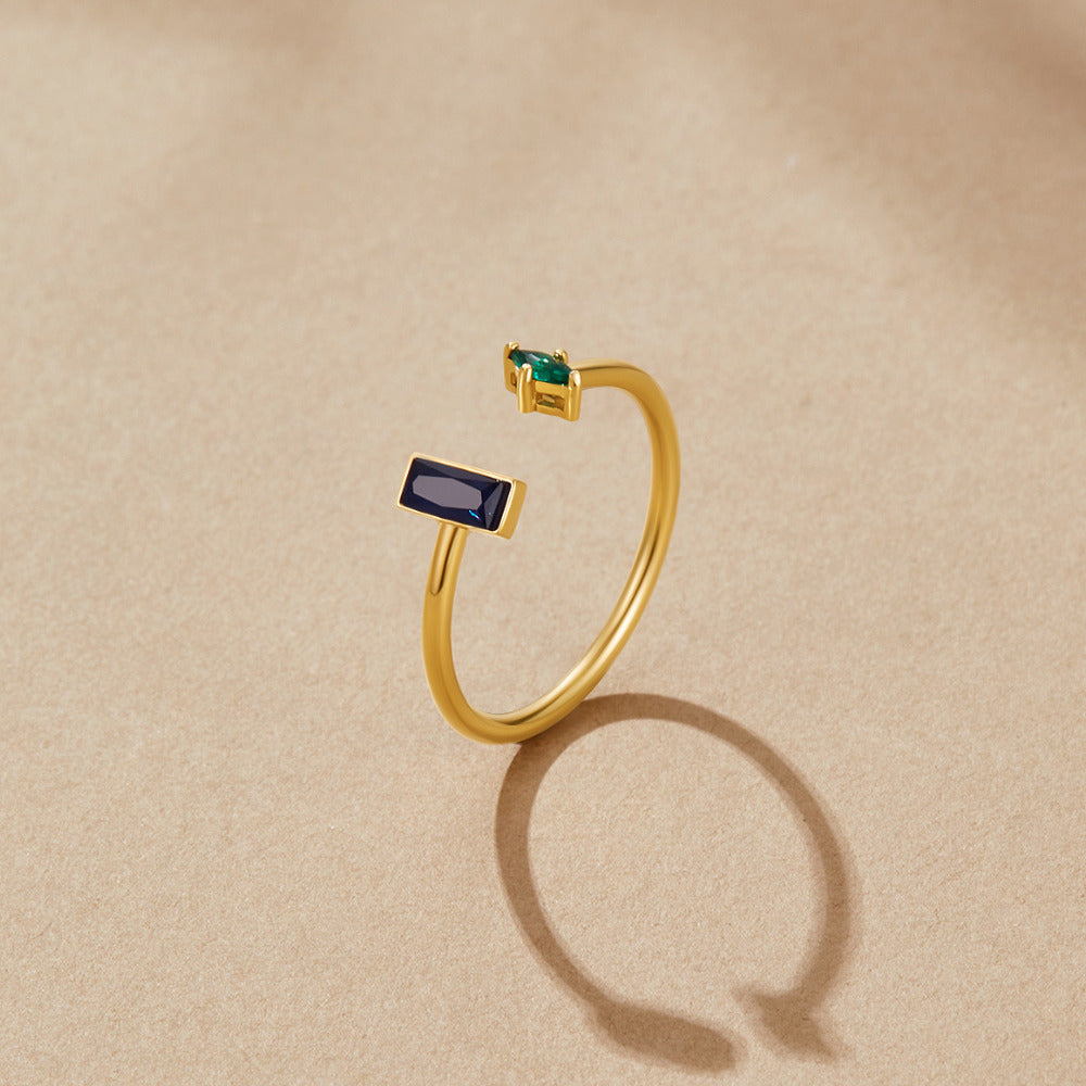 Gouden Amore Kristallen Ring