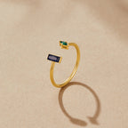 Gouden Amore Kristallen Ring