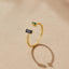 Gouden Amore Kristallen Ring
