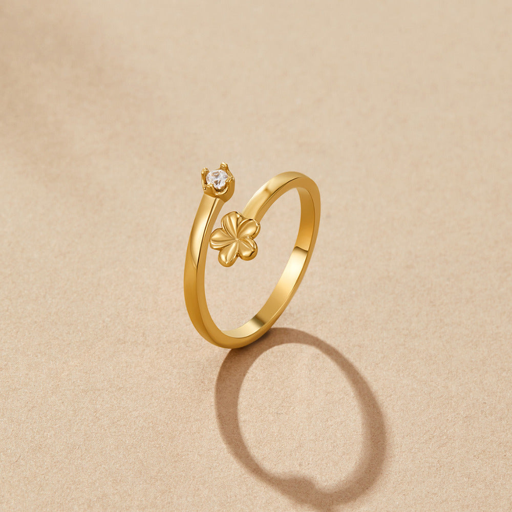 Gouden Bloom Petal Ring