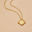 Gouden Sun Coin Ketting