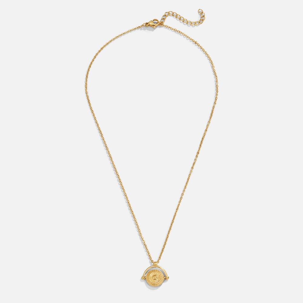 Gouden Sun Coin Ketting