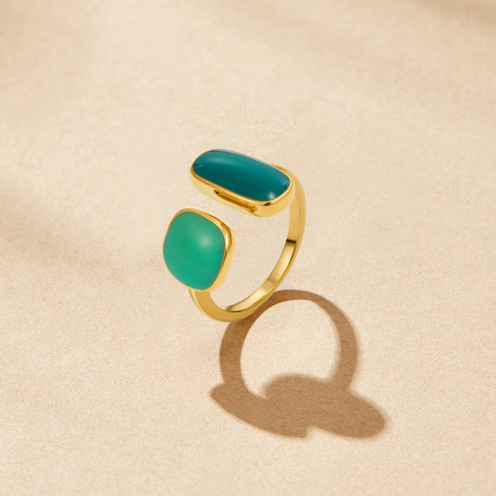 Gouden Green Willow Wikkel Ring