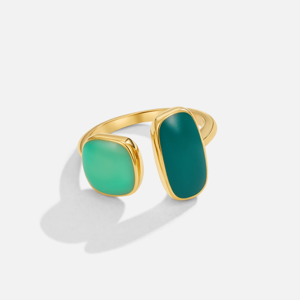 Gouden Green Willow Wikkel Ring