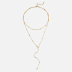 Gelaagde Amara Tassel Ketting