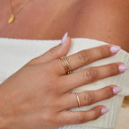 Gelaagde Elowyn Kristallen Ring