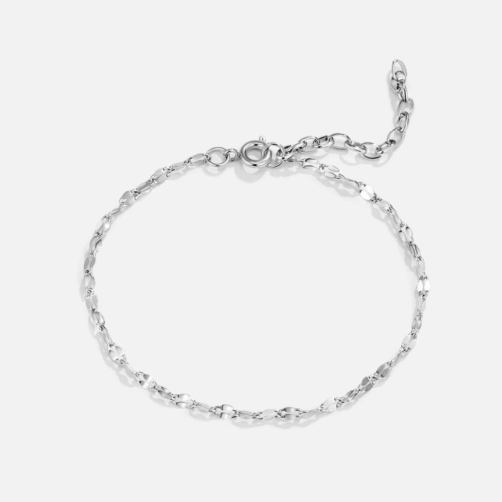 Leila Zilveren Ketting Armband