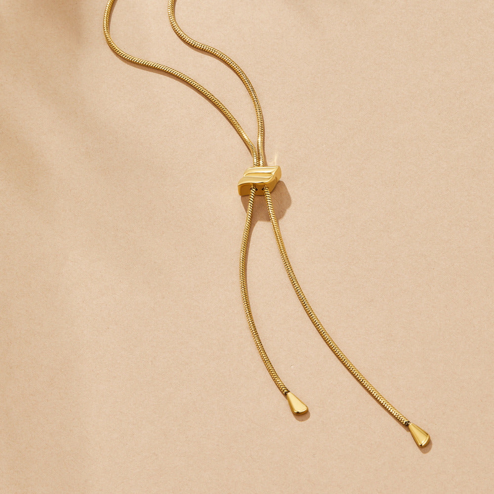 Lola 18K Gouden Lariat Ketting