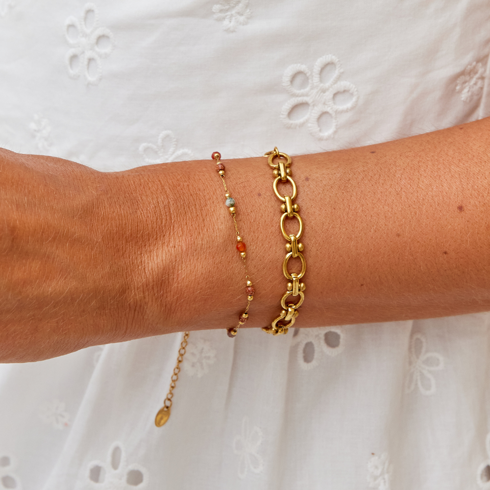 Lulu Beaded Stone Armband